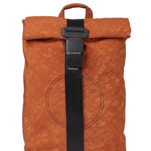 Airpaq Rucksack Rolltop - orange gefärbt